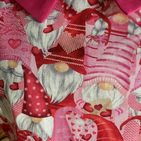 RETRO LICIOUS RETRO PIN UP ROCKABILLY GNOMES HEART SLEEVELESS DRESS XL NEW - Picture 5 of 10